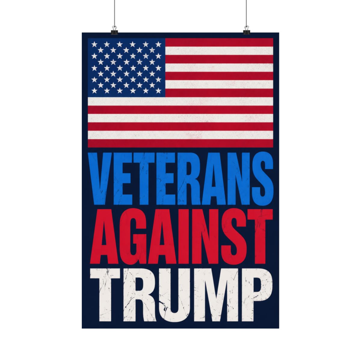 Veterans Against Trump Blue Election Poster | Eleceed - Official posters merchandise