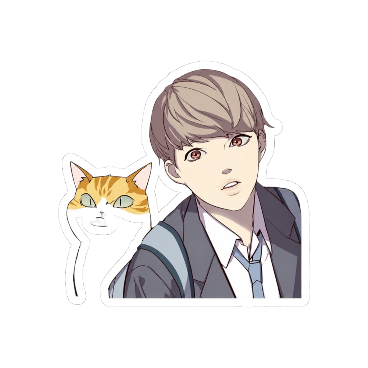 Jiwoo Seo Name Sticker | Cute Vinyl Decal for Everyday Style | Eleceed - Official stickers merchandise