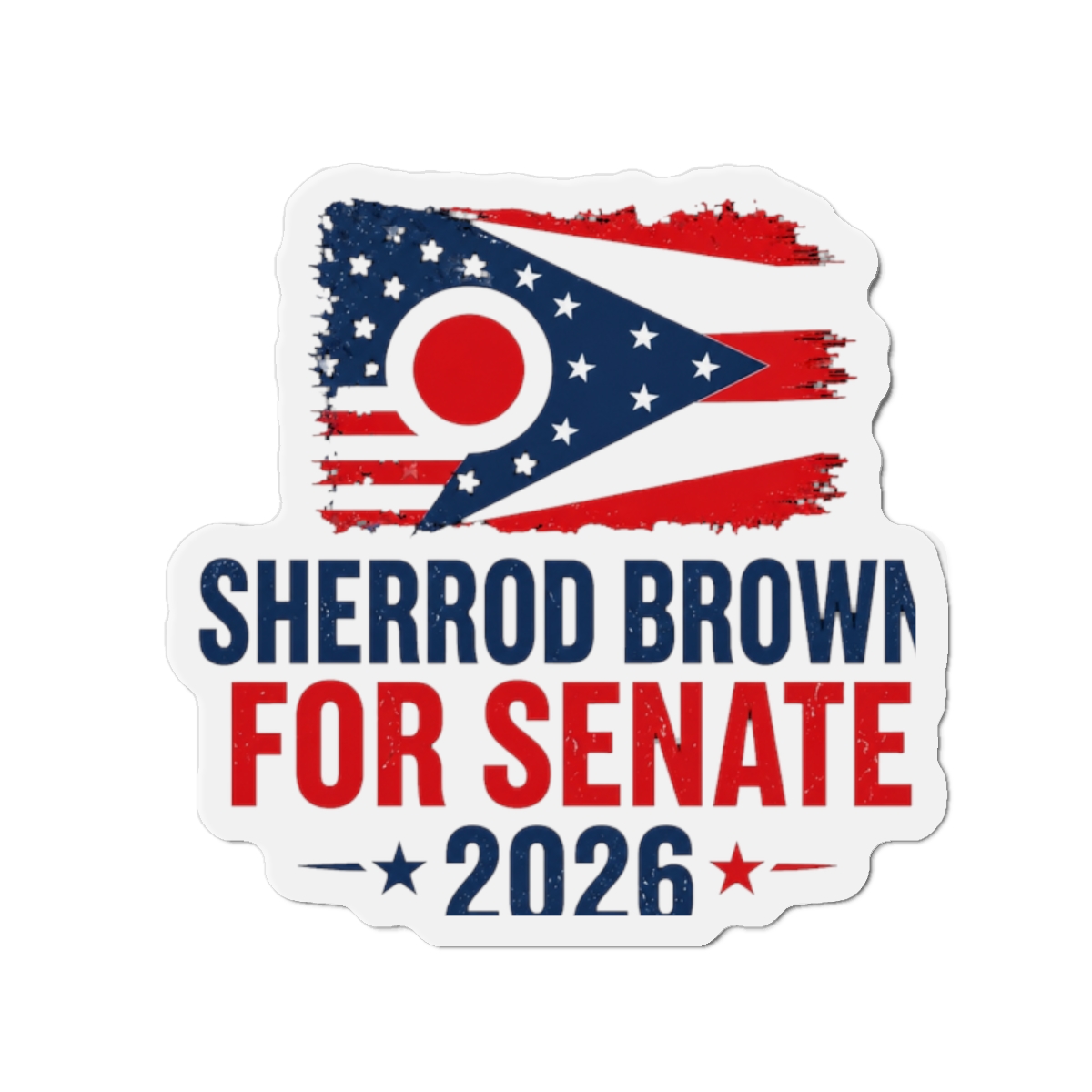 Sherrod Brown for Senate 2026 Election Ohio Flag Magnet | Eleceed - Official Creator merchandise